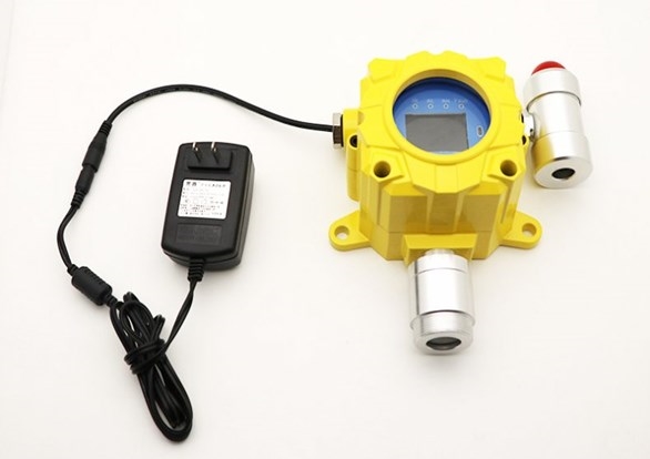 新款固定式氣體探測器 - 黃色帶燈